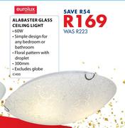 Eurolux Alabaster Glass Ceiling Light