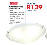 Eurolux Alabaster Glass Ceiling Light
