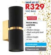 Eurolux Passa Wall Lantern