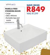 Splash Works Pamela Free Standing Basin-560 x 445mm