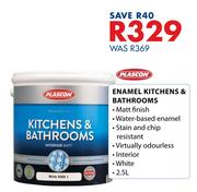 Plascon 2.5Ltr Enamel Kitchens & Bathrooms