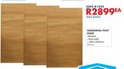 Horizontal Pivot Door-1200 x 2032mm Each
