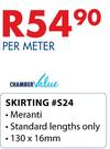 Chamber Value Skirting #S24 Meranti-130 x 16mm