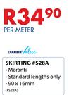 Chamber Value Skirting #S28A Meranti-90 x 16mm