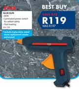 Ryobi Glue Gun Including 6 Glue Sticks, Metal Stand, Replacement nozzles And Wrench GG-120