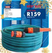 Watex Hose Pipe Including Fittings-12mm x 20m