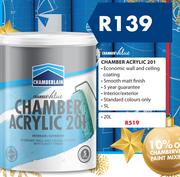 Chamber Value Chamber Acrylic 201-5 Ltr