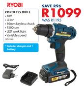 Ryobi Cordless Drill