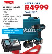 Makita Cordless Impact Drill Set