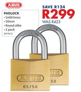 Abus Padlock-2's Pack