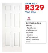 Doortec Deep Moulded Door-813 x 2032mm