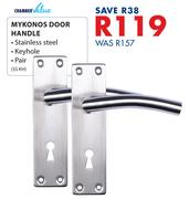 Cramber Value Mykonos Door Handle -Per Pair