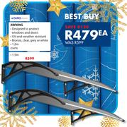 Duro Plastic Awning-1.5m