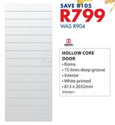 Doortec Hollow Core Door-813 x 2032mm