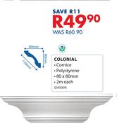 Colonial Cornice-80 x 80mm 