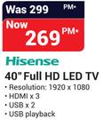 Hisense 40" FHD LED TV