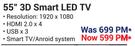 Hisense 55" FHD 3D Smart LED TV