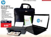 HP 15-d001si Notebook + Printer