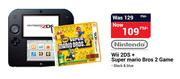 Nintendo Wii 2DS + Super Mario Bros 2 Game