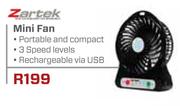 Zartek Mini Fan