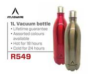 Atlasware 1Ltr Vacuum Bottle-Each