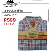 Kakiebos 2 Pack Shirts-For 2