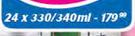 Castle Lite NRBs/Cans-24 x 330/340ml Each