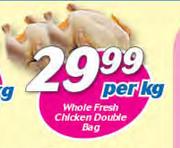 Whole Fresh Chicken Double Bag-Per Kg