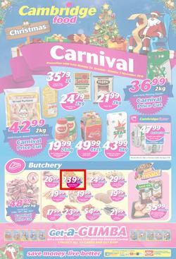 Cambridge Food Gauteng : Christmas Carnival (24 Oct - 7 Nov 2016), page 1