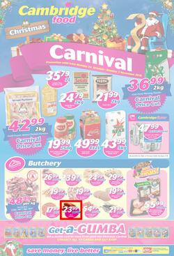 Cambridge Food Gauteng : Christmas Carnival (24 Oct - 7 Nov 2016), page 1