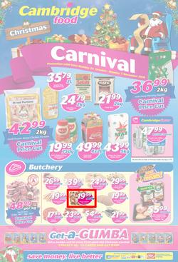 Cambridge Food Gauteng : Christmas Carnival (24 Oct - 7 Nov 2016), page 1