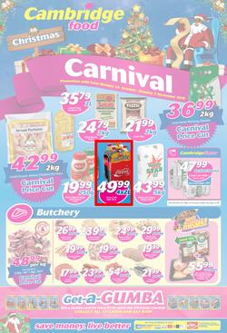 Cambridge Food Gauteng : Christmas Carnival (24 Oct - 7 Nov 2016), page 1