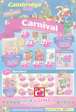 Cambridge Food Gauteng : Christmas Carnival (24 Oct - 7 Nov 2016), page 1