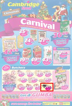 Cambridge Food Gauteng : Christmas Carnival (24 Oct - 7 Nov 2016), page 1