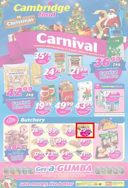 Cambridge Food Gauteng : Christmas Carnival (24 Oct - 7 Nov 2016), page 1
