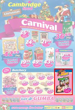 Cambridge Food Gauteng : Christmas Carnival (24 Oct - 7 Nov 2016), page 1
