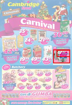 Cambridge Food Gauteng : Christmas Carnival (24 Oct - 7 Nov 2016), page 1