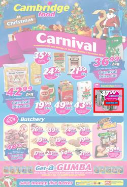 Cambridge Food Gauteng : Christmas Carnival (24 Oct - 7 Nov 2016), page 1