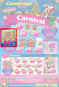 Cambridge Food Gauteng : Christmas Carnival (24 Oct - 7 Nov 2016), page 1