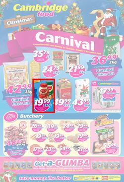 Cambridge Food Gauteng : Christmas Carnival (24 Oct - 7 Nov 2016), page 1