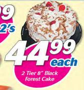 02 Tier 8" Black Forest Cake