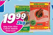 King Korn Fine/Coarse Mabele Meal-2Kg Each