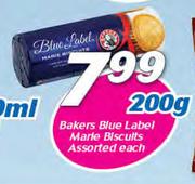 Bakers Blue Label Marie Biscuits Assorted-200g