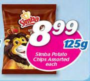 Simba Potato Chips Assorted-125g