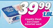 Country Fresh Ice Cream Assorted-1.8Ltr