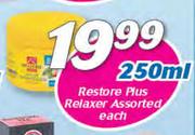 Restore Plus Relaxer Assorted-250ml