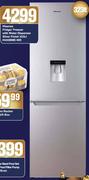 Hisense 323Ltr Fridge/Freezer With Water Dispenser Silver Finish H420BME-WD