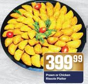 Prawn Or Chicken Rissole Platter