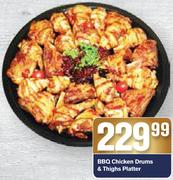 BBQ Chicken Drums & Thighs Platter
