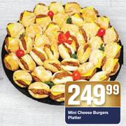 Mini Cheese Burgers Platter